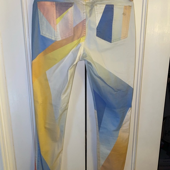 RAG & BONE GOETZ PRINT LEGGING STYLE JEAN! - Picture 3 of 7